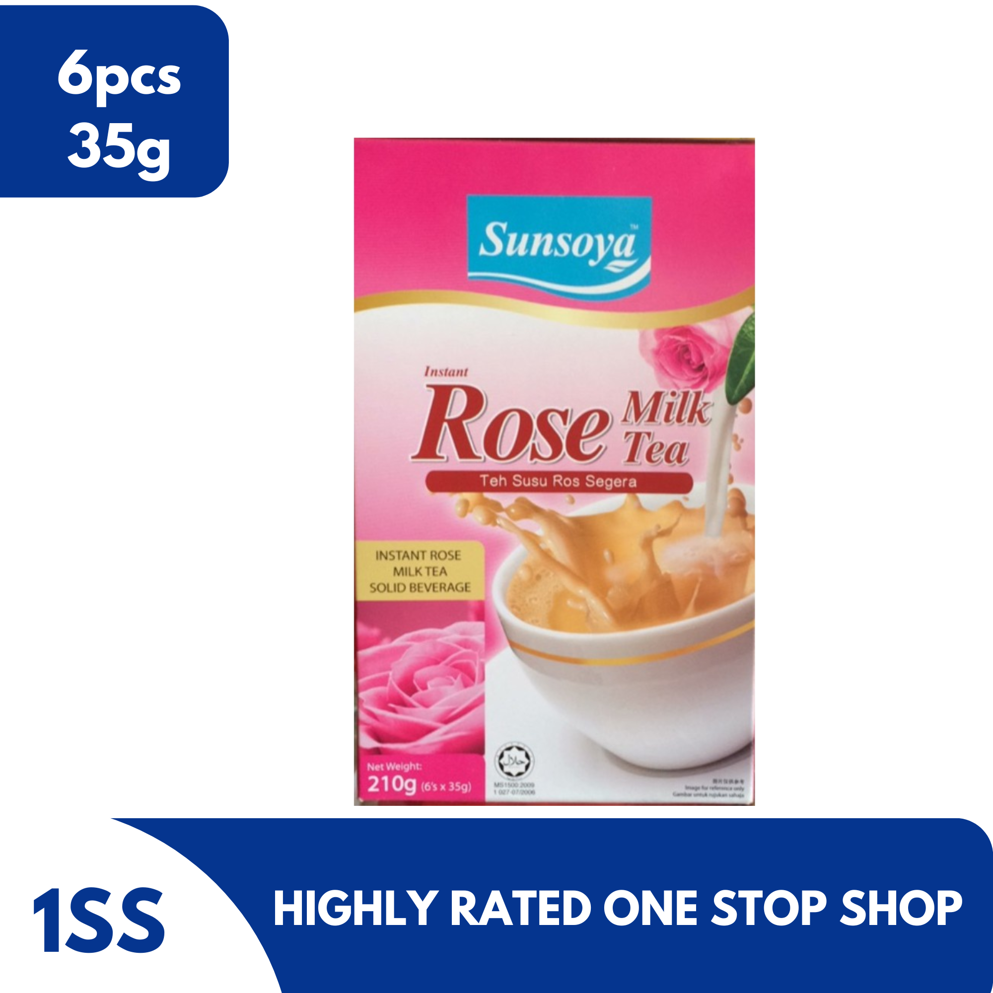 Sunsoya Instant Rose Milk Tea, 6pcs x 35g Lazada PH