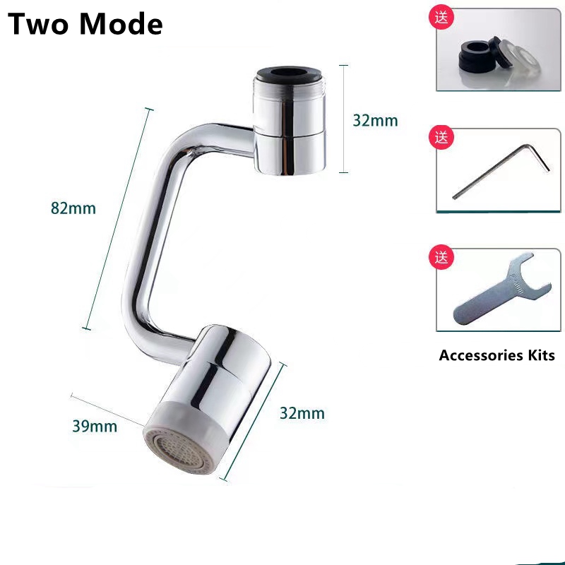 Universal Kitchen Faucet ss 1080 Degree Robotic Arm Swivel Kicthen Tap ...