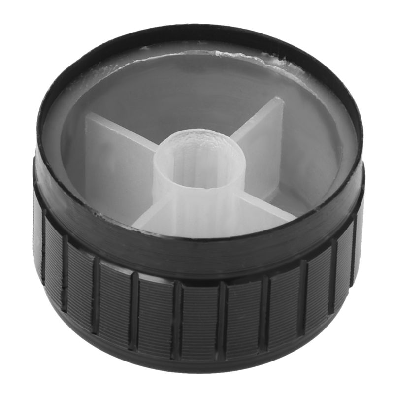 Black Aluminum Volume Control Amplifier Knob Wheel pokoa ThaiPick