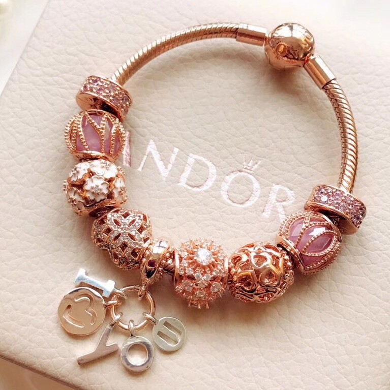 Shop Charm Bracelets Rose Gold Pandora 