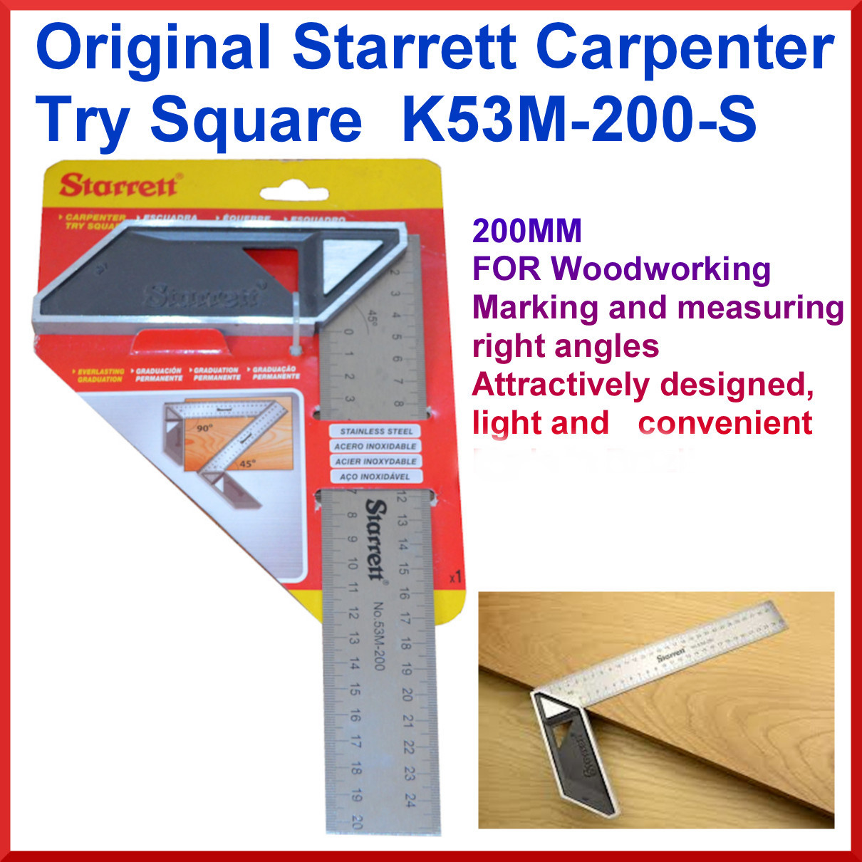 Starrett on sale try square