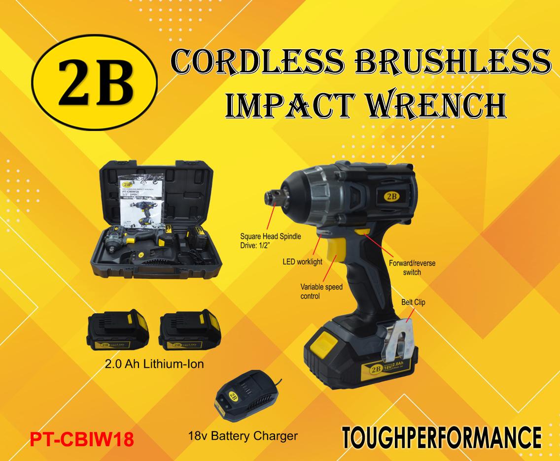 2B CORDLESS BRUSHLESS IMPACT WRENCH | Lazada PH