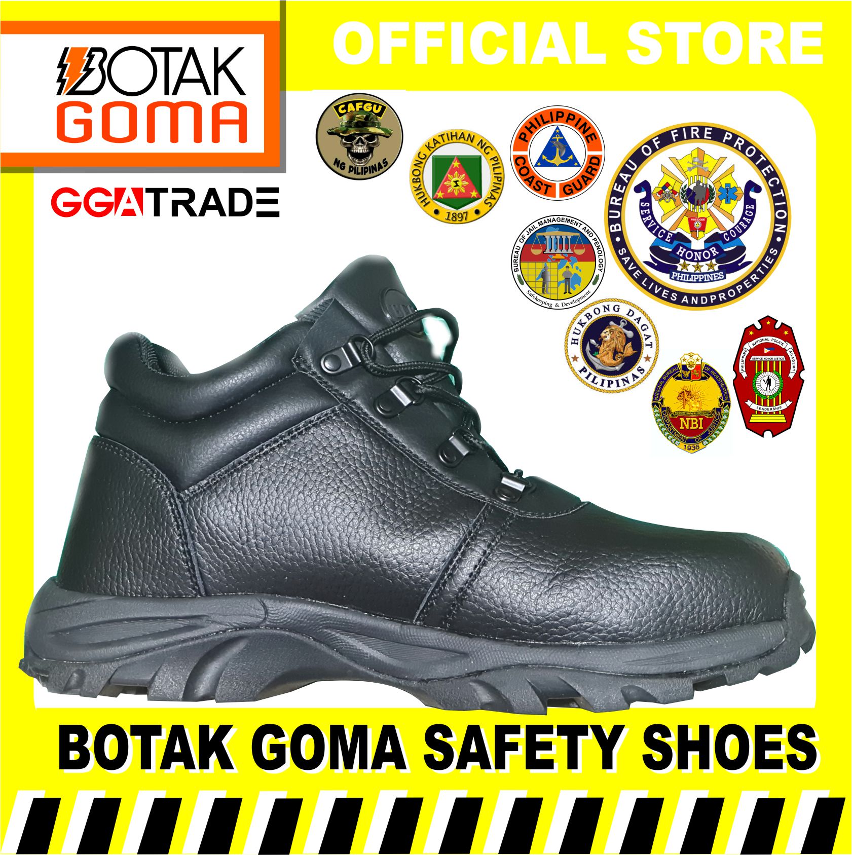 BOTAK GOMA SAFETY SHOES FOR CONSTRUCTION / INDUSTRIAL WORKERS Lazada PH