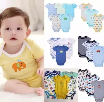 PHILIPPINES NO.1 Baby Girl boy 1PCS Cute Bodysuit onesie Cotton Infant Jumper Baby Clothes (Randomly Given)
