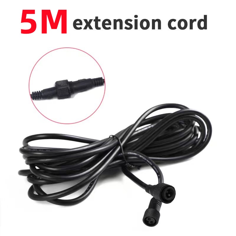 HeavyDuty Solar Light Extension Cord, Thick Wire, 5M Power Supply Lazada PH