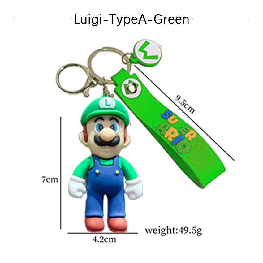 Ruunjoy Game Mario Bros Luigi Mushroom Character Dolls Cartoon Super Mario  PVC Keychain Custom 3D Kawaii Mario Silicon Keychain - China Super Mario  Keychain and Mario Bros Luigi Toad Yoshi Bowser Action