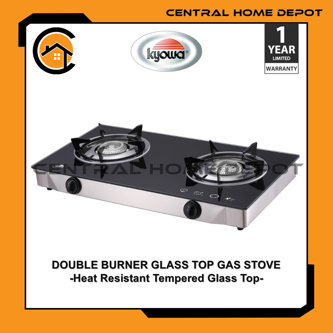 Kyowa Gas Stove Glass Top Double Burner / KW3568 Lazada PH