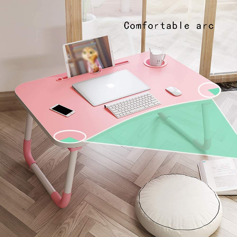Portable Standing Desk Foldable Lap Tablet Desk for As Personal Dinning Table Watching Movie on Bed Or/Couch/Sofa Tpouo Adjustable Laptop Lazy Bed Tray Table,Computer Bed Table 