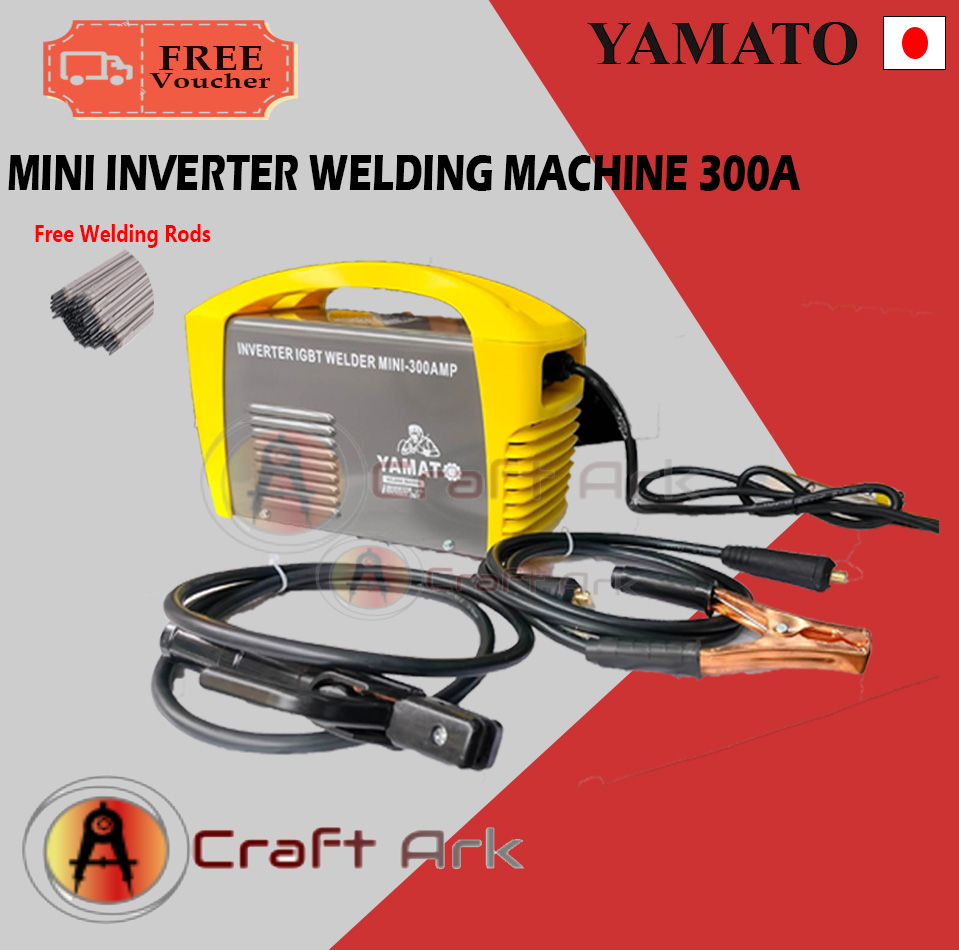 YAMATO JAPAN MINI Inverter IGBT Welder Welding Machine 300 AMP Japan FREE WELDING ROD HEAVY DUTY