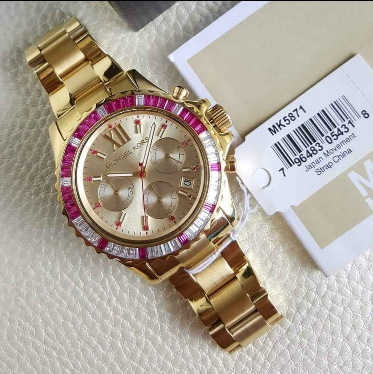 Michael Kors Everest Light Champagne Dial Goldtone and Horn Acetate Ladies  Watch MK5874 Original With 1 Year Warranty For Mechanism  Lazada PH