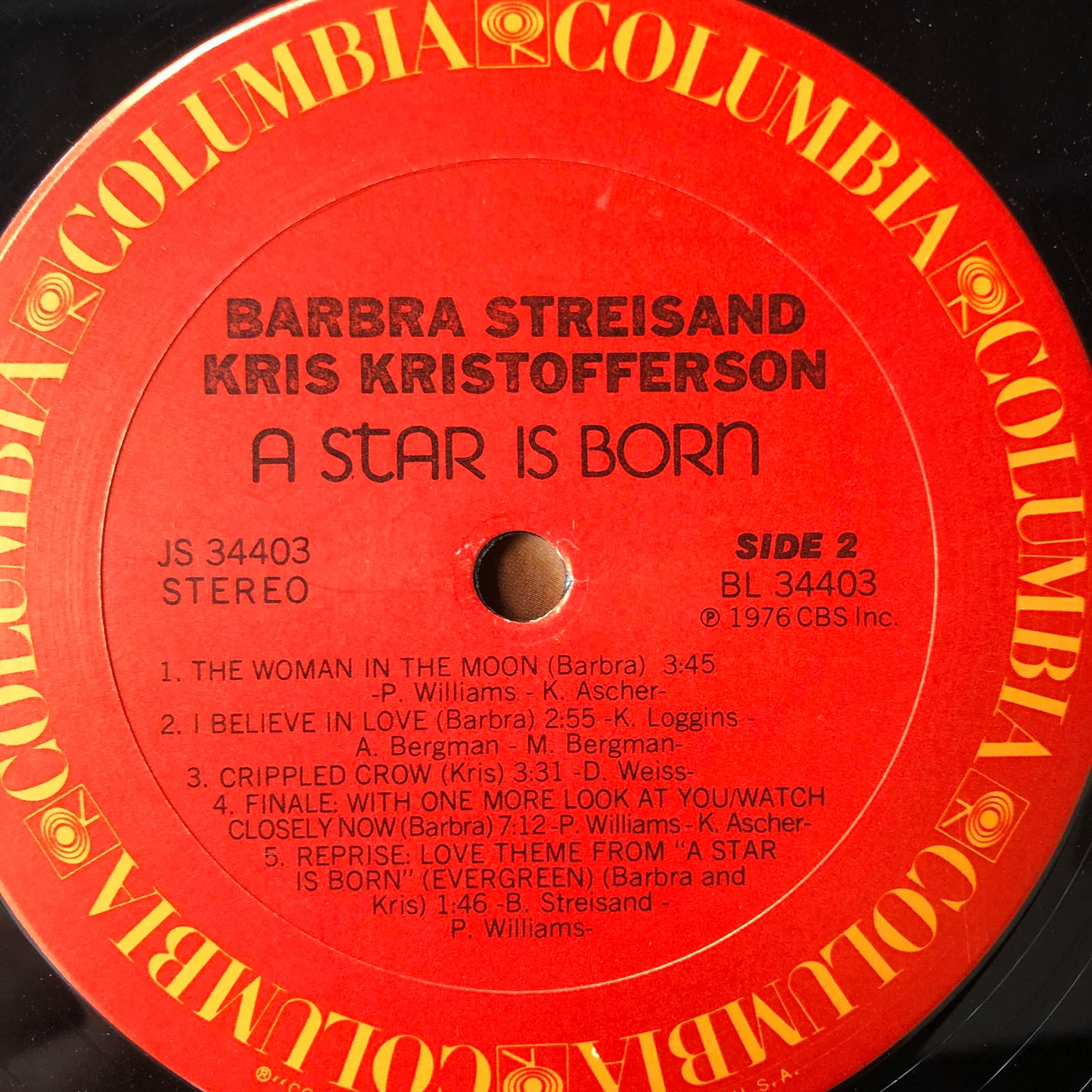 lp 33 rpm barbra streisand