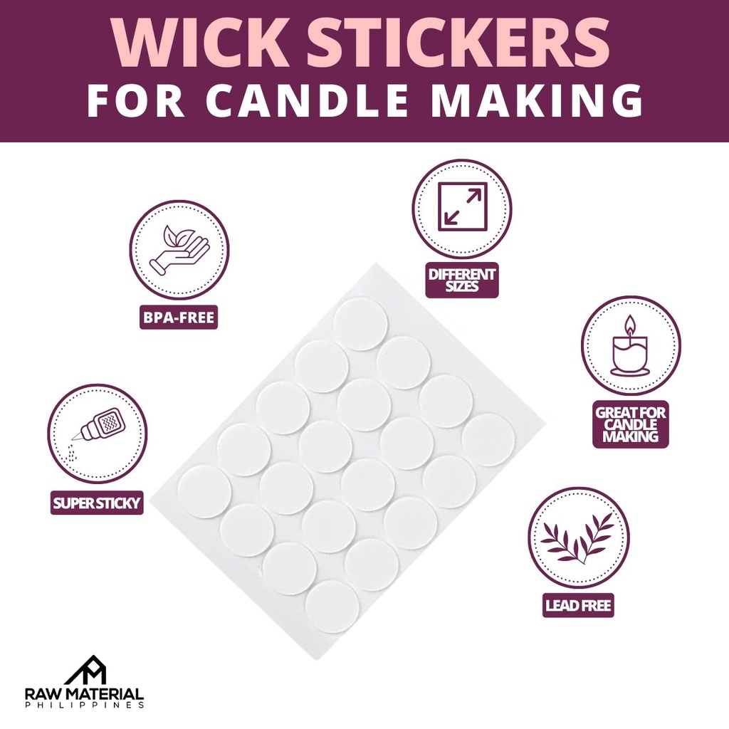 wick stickers for candles