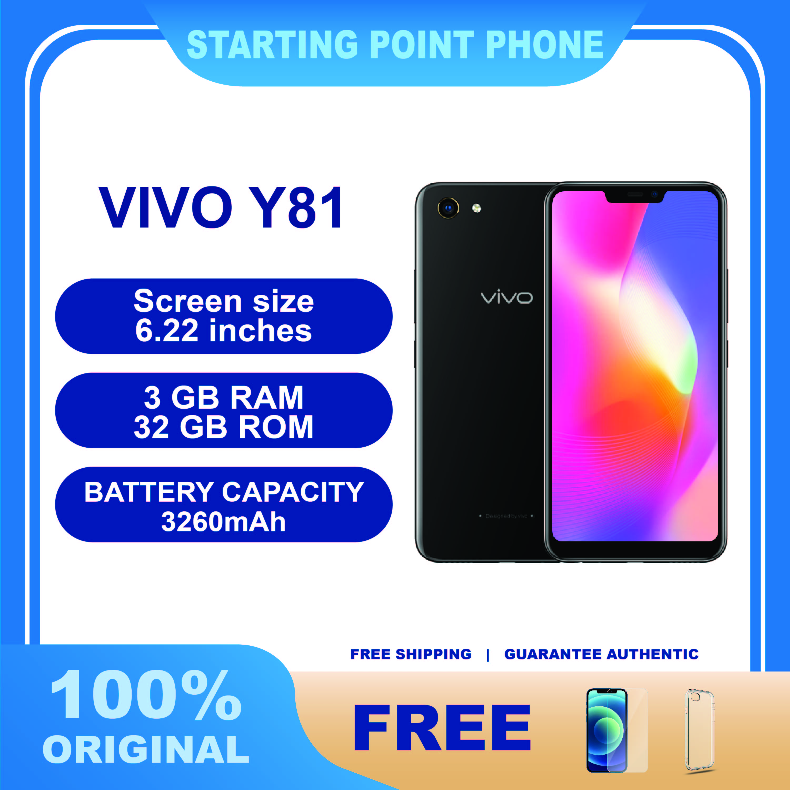 vivo y81 size in inches