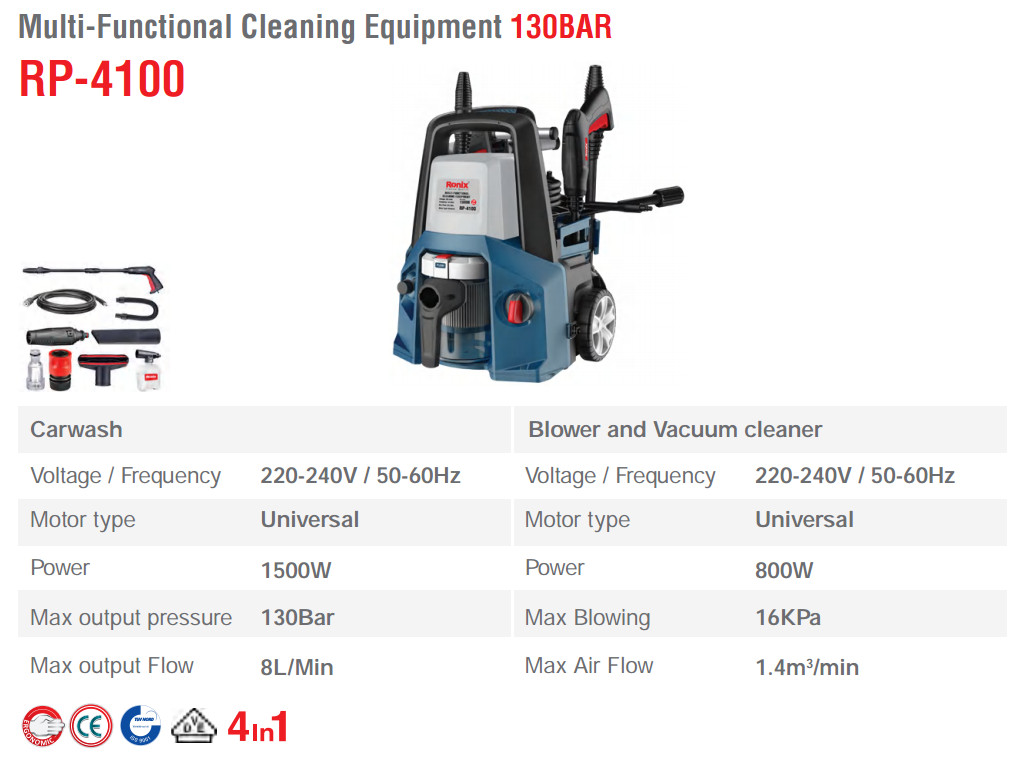 Ronix RP-4100, Multifunctional Cleaning Equipment