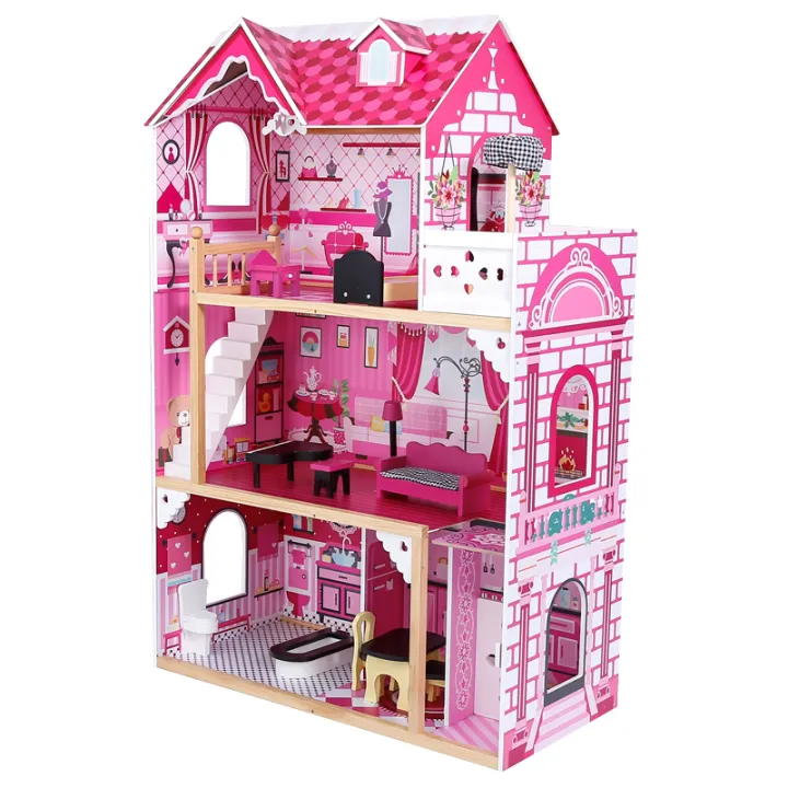 big pink dollhouse