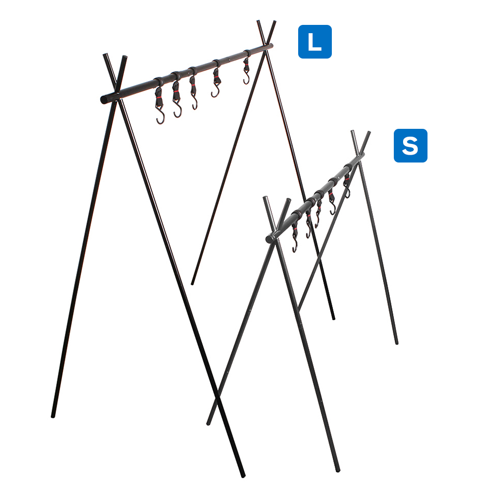Folding Triangular Rack TOMSHOO Outdoor Cookware Hanging Rack Triangular Pot Pan Camping Light ...