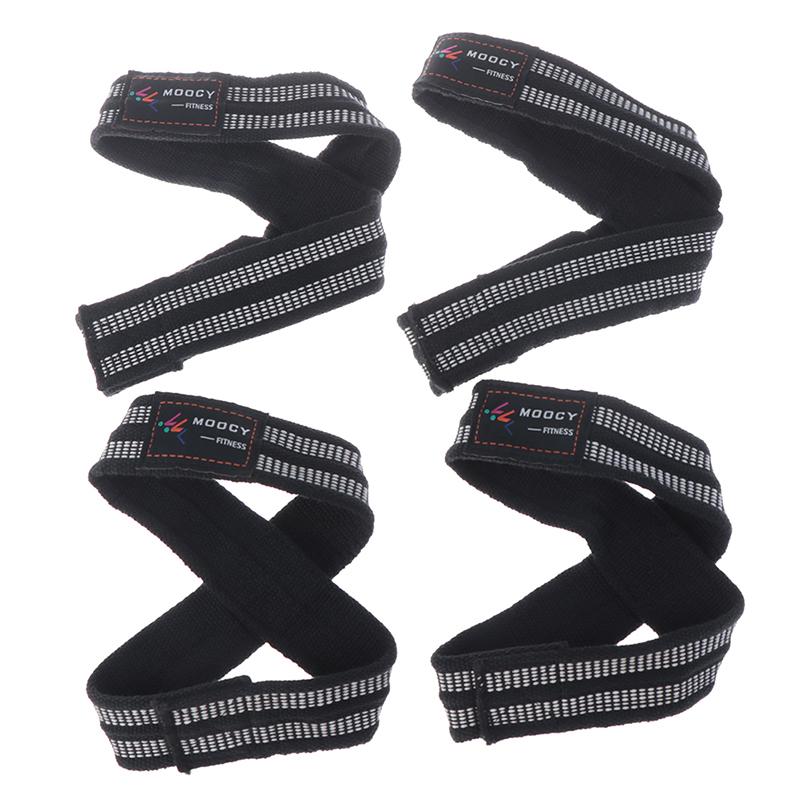1Pair Figure 8 Straps for Deadlift Weight Lifting Shrugs Heavy Duty