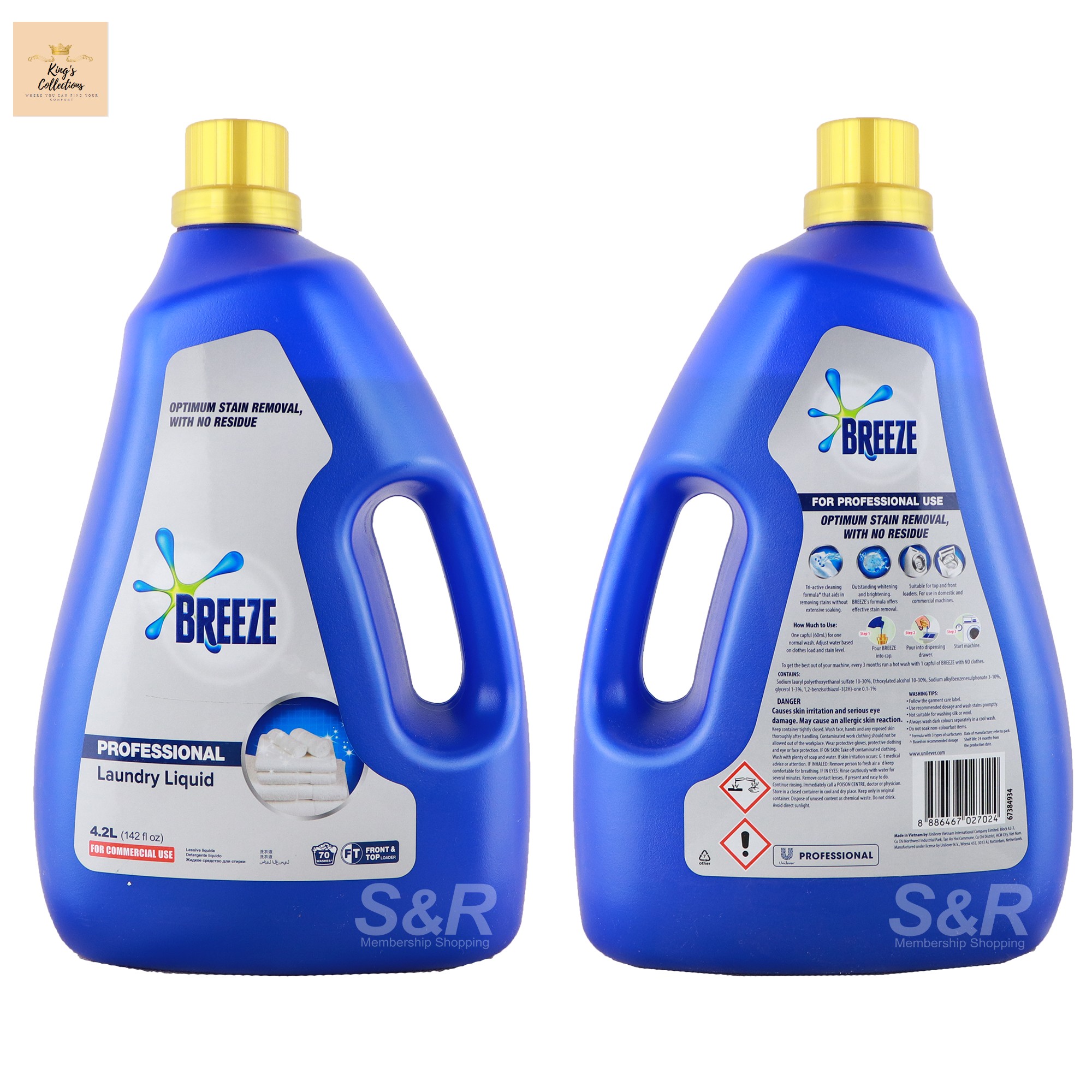 Breeze Professional Liquid Detergent 4.2L Lazada PH