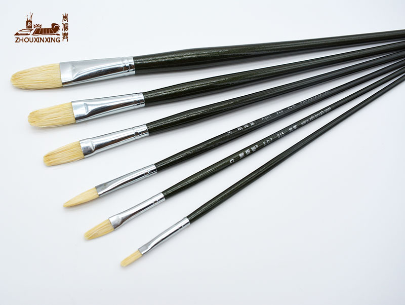 6pcsset,pig Bristles hair Paint Brush Pen Set Pointed Art Supplies Oil Painting  Brush Art Acrylic paint brushes for artist | Lazada PH