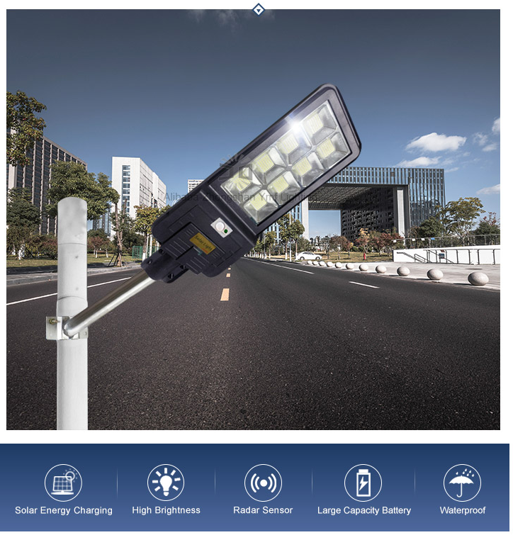 JDSTAR JD9500 500W Solar Light Private Street Lamp Without Electricity