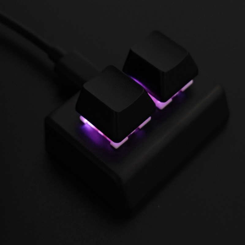 2 Keys Macro Programming Keyboard RGB Mini Keyboard Gaming Drawing Red Switch Custom Keyboard OSU Gaming Keypad