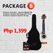 RJ Ukulele Sprucetop Package  Assorted Color