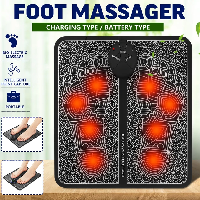 EMS Foot massager instruction manual 8 modes 19 leves foot pad LCD ...