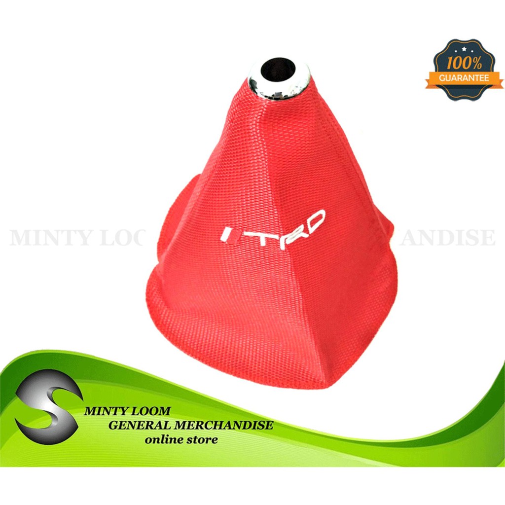 Trd Gear Shift Knob Shifter Boot Cover Gear Red Lazada PH