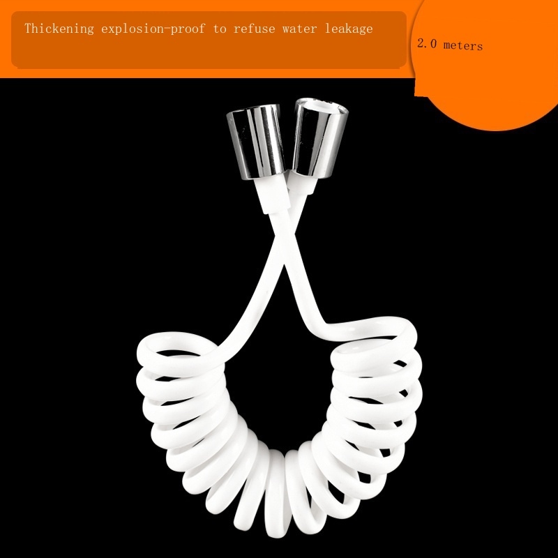 Toilet Hose Expansion Line Spring Fu Washer Feed Line Elastic Tube Bold