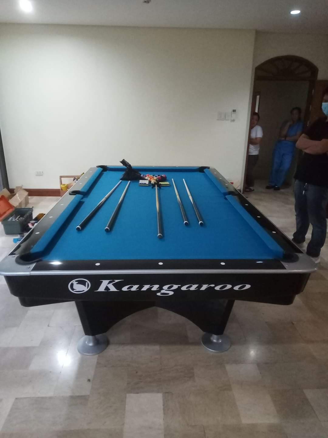KANGAROO SLATE BILLIARD TABLE FULLY REFURBISHED WITH COMPLETE