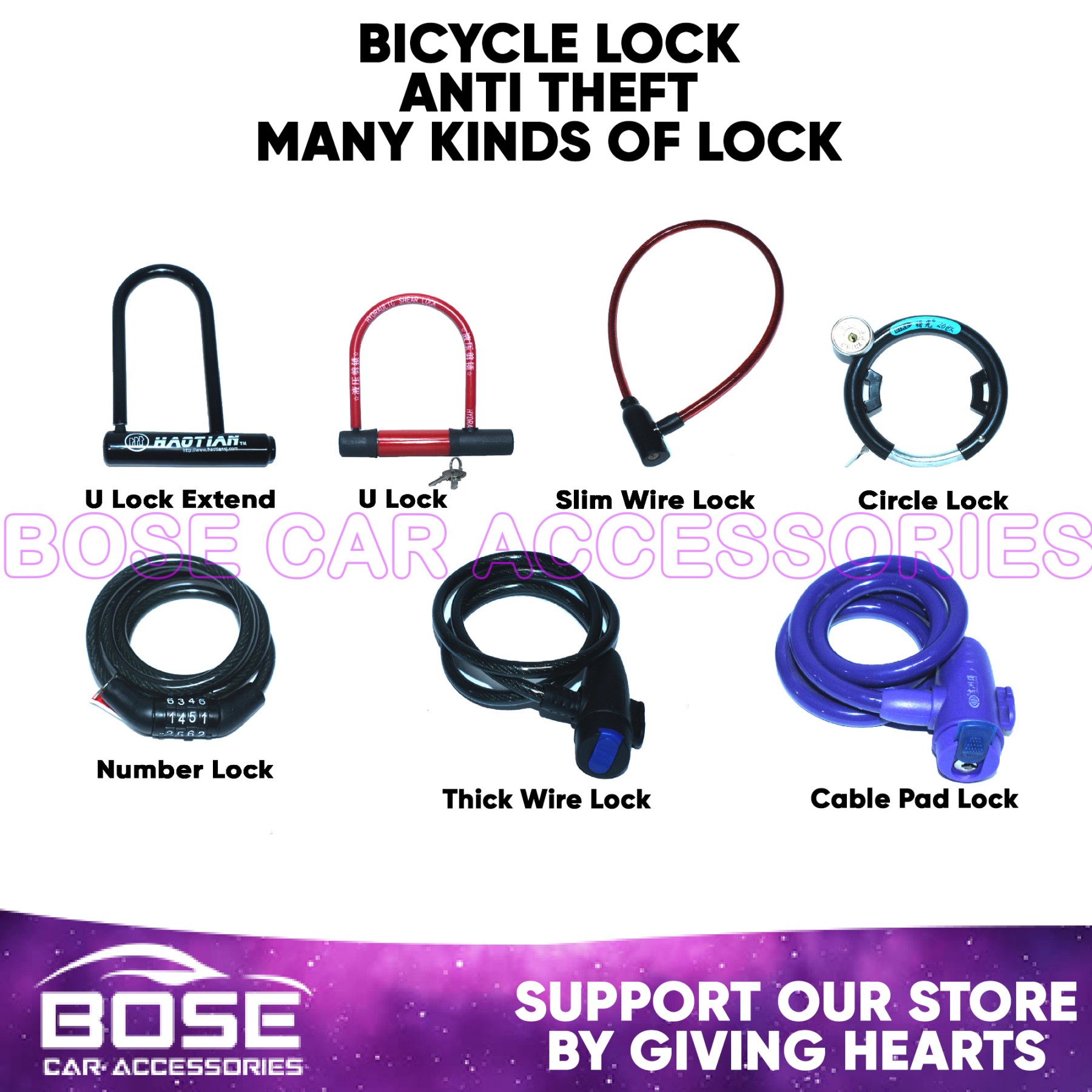 Dollarama best sale bike lock