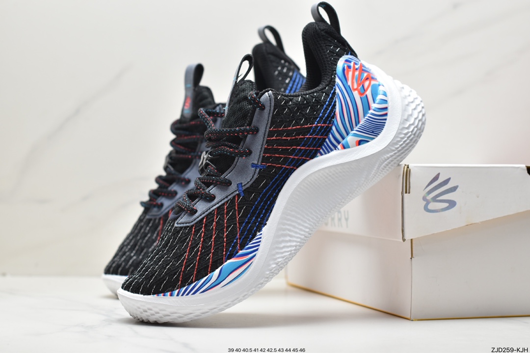 Under Andrews Curry 10 generation solid men's basketball shoes black