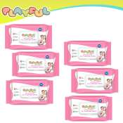 Playful Anti-Bacterial All Purpose Wipes 90's x 6 packs
