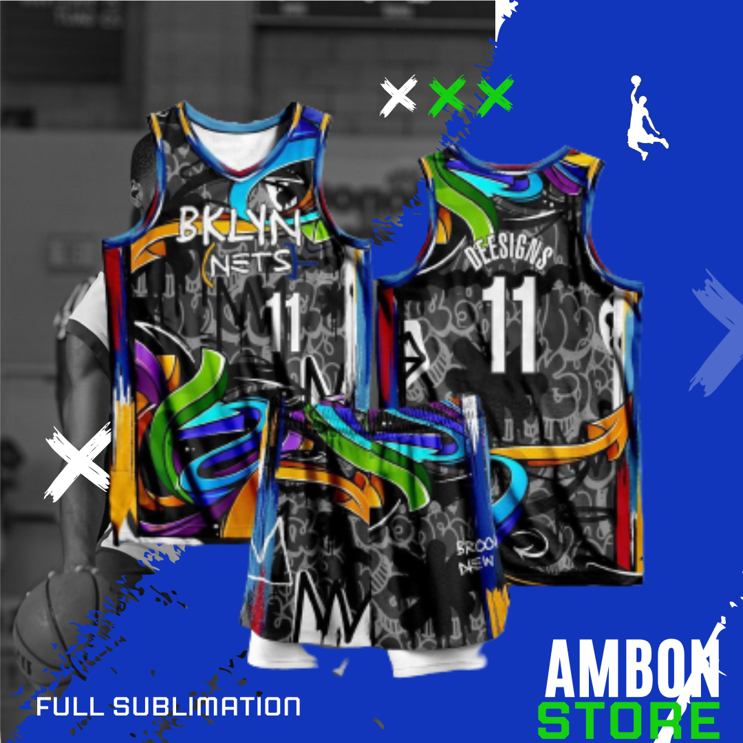 BROOKLYN 22 BASKETBALL JERSEY FREE CUSTOMIZE OF NAME AND NUMBER ONLY full  sublimation high quality fabrics/ trending jersey