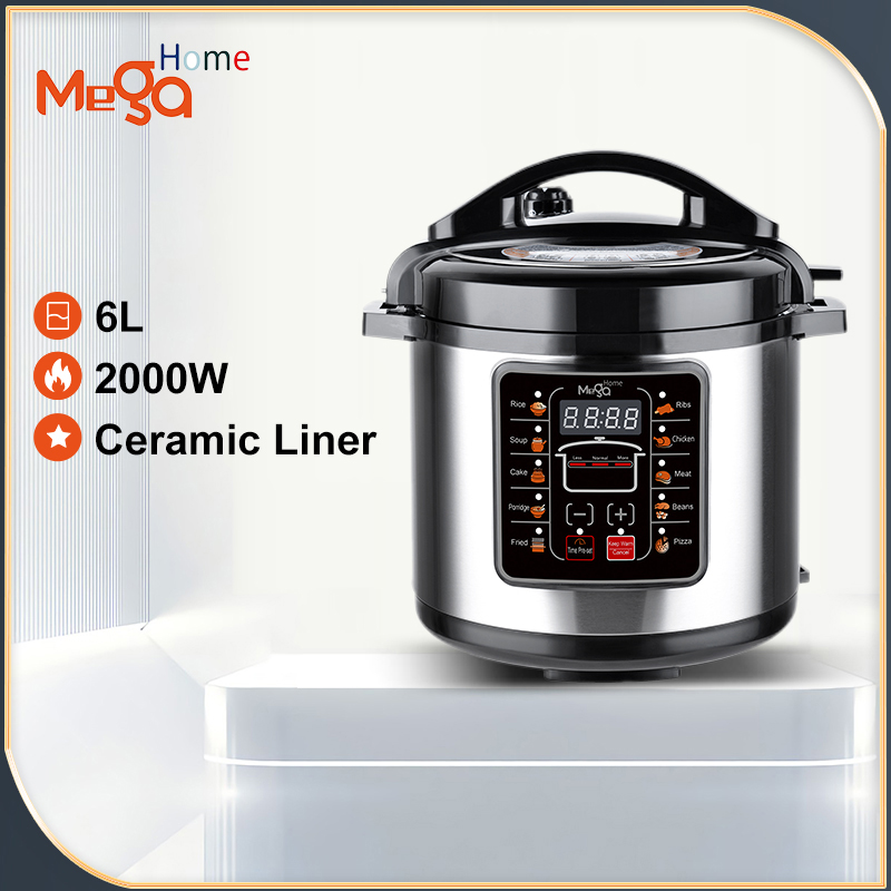 Megahome 6L Insta pot Electric High Pressure Rice Cooker Multi Function ...