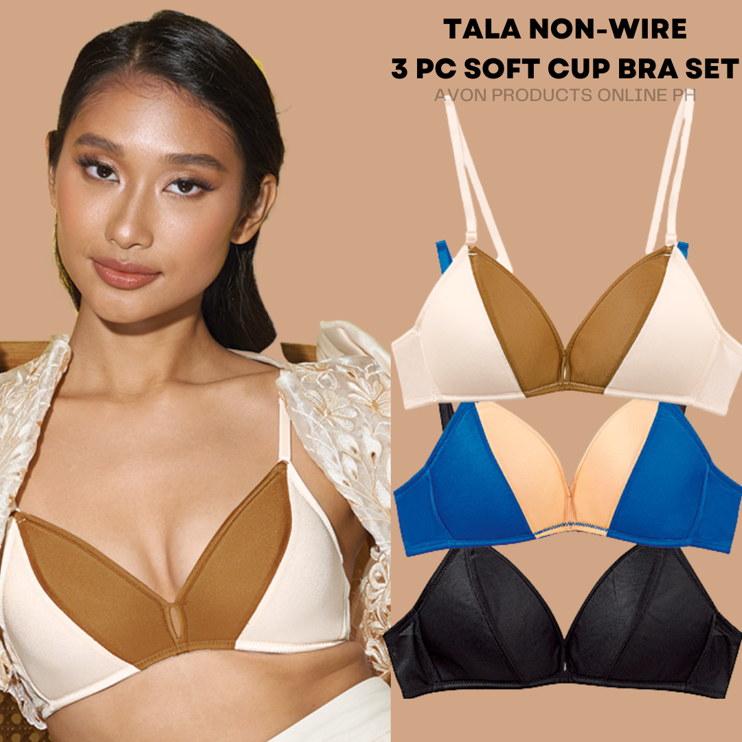 Avon Bra ¬ TALA Non Wire 3 pc Soft Cup Bra Set. Everyday Comfort Non