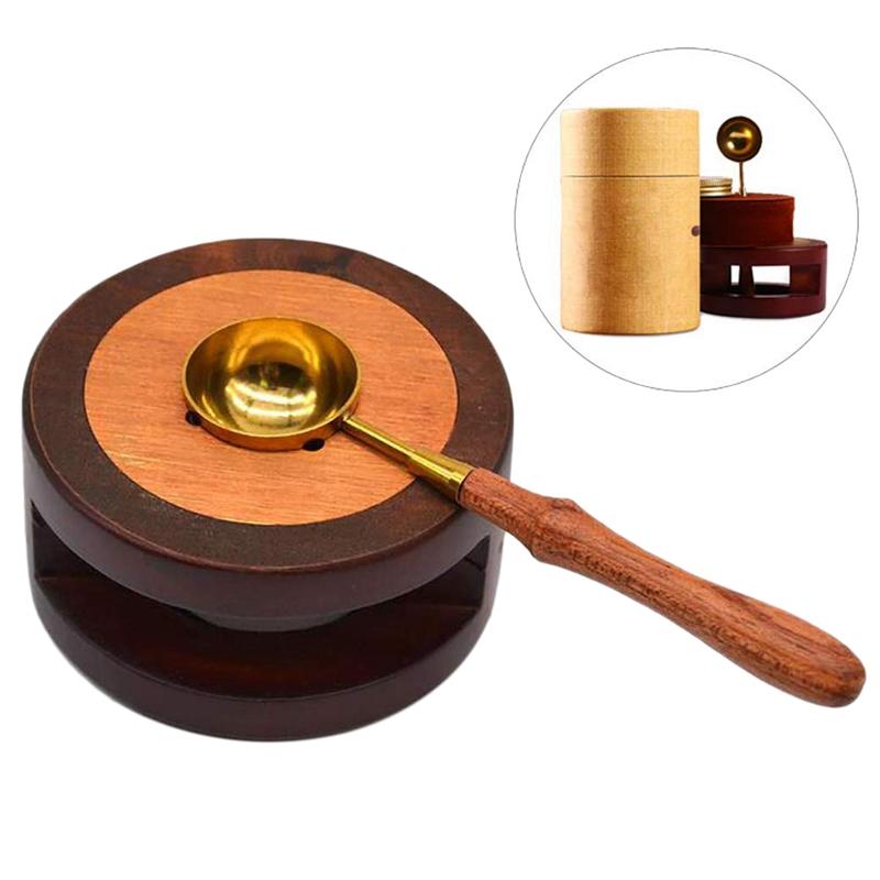 Wood Wax Stamp Warmer Seal Spoon Stamp Melting Melting Stove Furnace