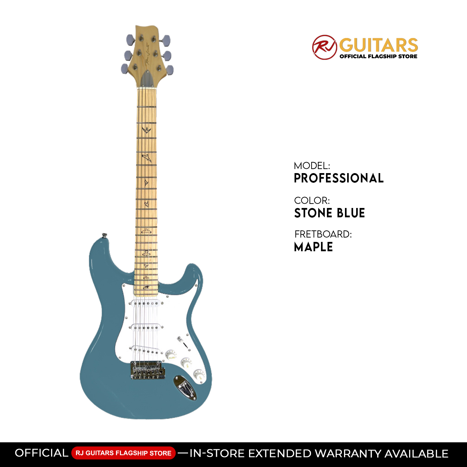 RJ Vibecaster Electric Guitar (Silversky Stratocaster