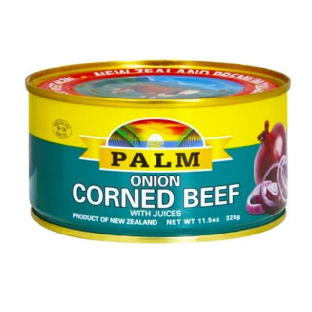 Palm Onion Corned Beef With Juices 326g Pack Of 3 PRODUCT OF NEW 