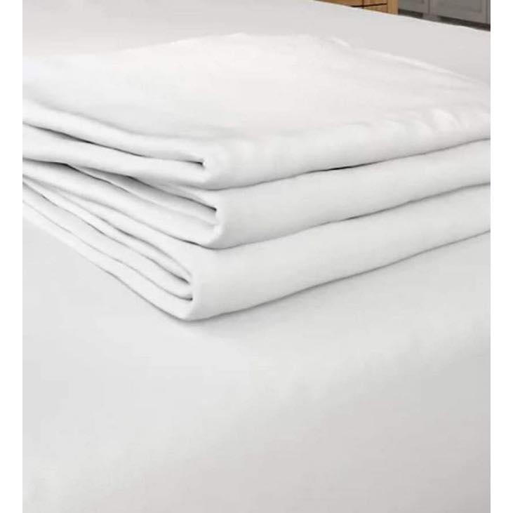 PLAIN WHITE HOTEL QAULITY FLATSHEET/FLATSHEET/KUMOTCANADIAN COTTON