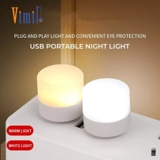 Vimite warm USB Plug Lamp Small Night Light Computer Mobile Power Charging Mini Book Lamps LED Eye Protection Square Reading Light