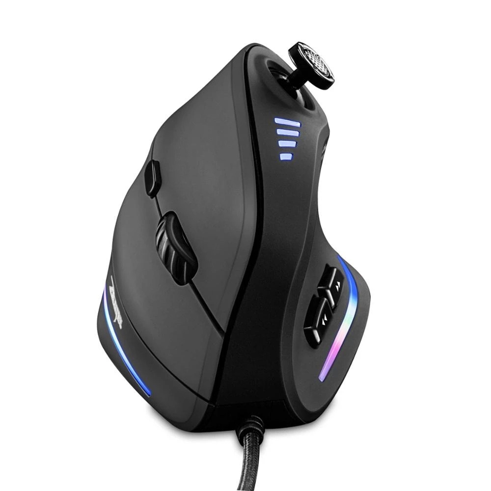 Vertical Gaming Mouse Wired RGB Ergonomic USB Optics Mouse Programmable Mice 10000 DPI For Gamer