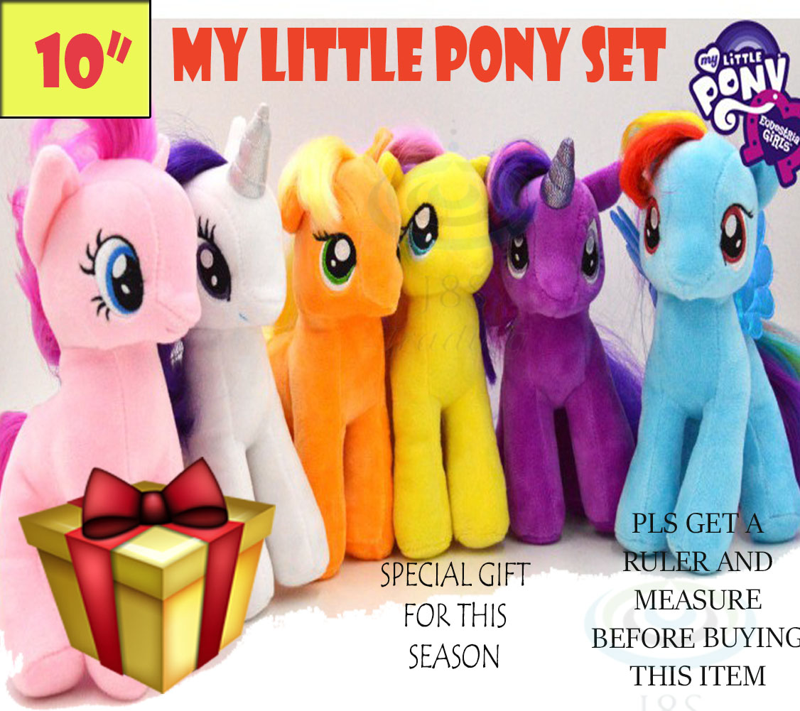 my little pony plush set