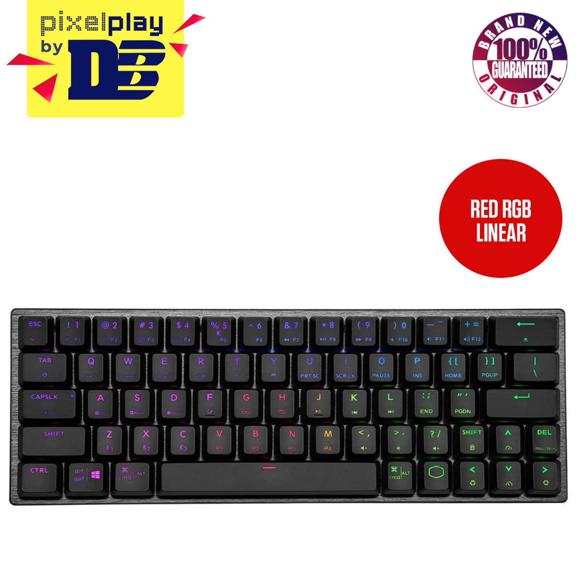 Cooler Master Sk622 Wireless 60% Mechanical Keyboard Space Gray With LP  Switches (Red Rgb Linear)