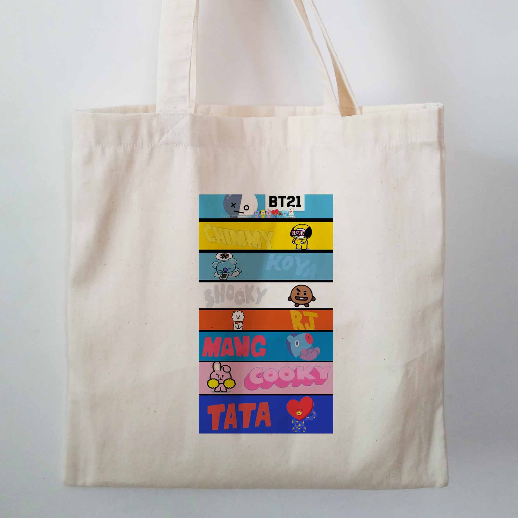 korean canvas tote bag