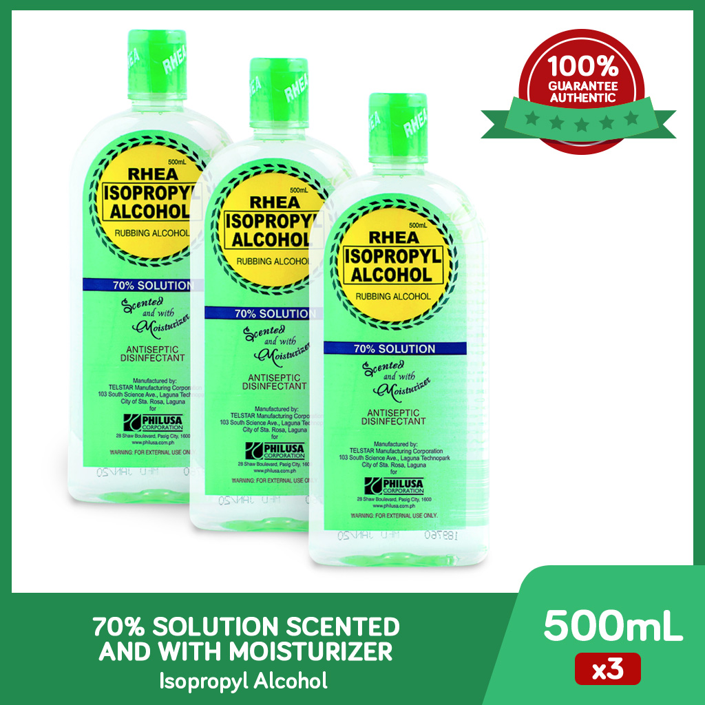 RHEA Isopropyl Alcohol 70% with Moisturizer 500mL — PHILUSA Online