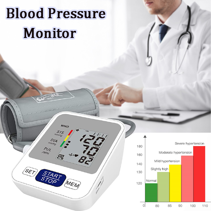 Digital Blood Pressure Monitor ,USB Powered Automatic Upper Arm Blood ...