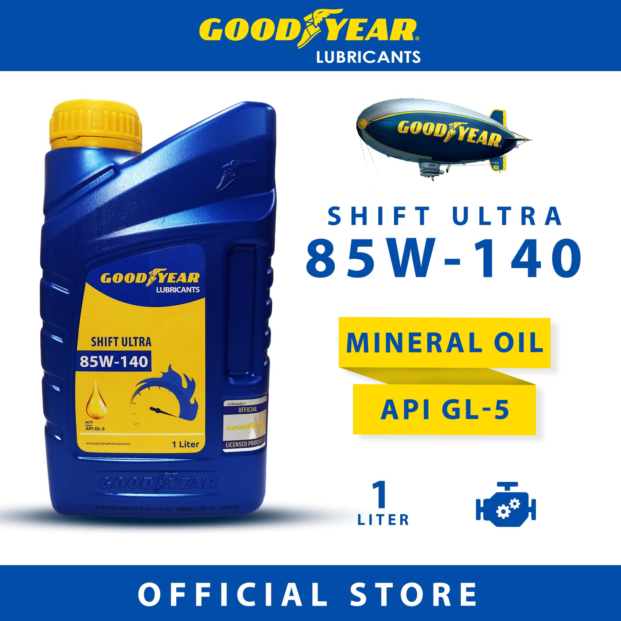 GOODYEAR Premium Mineral SHIFT ULTRA 85W140 Manual Transmission Fluid