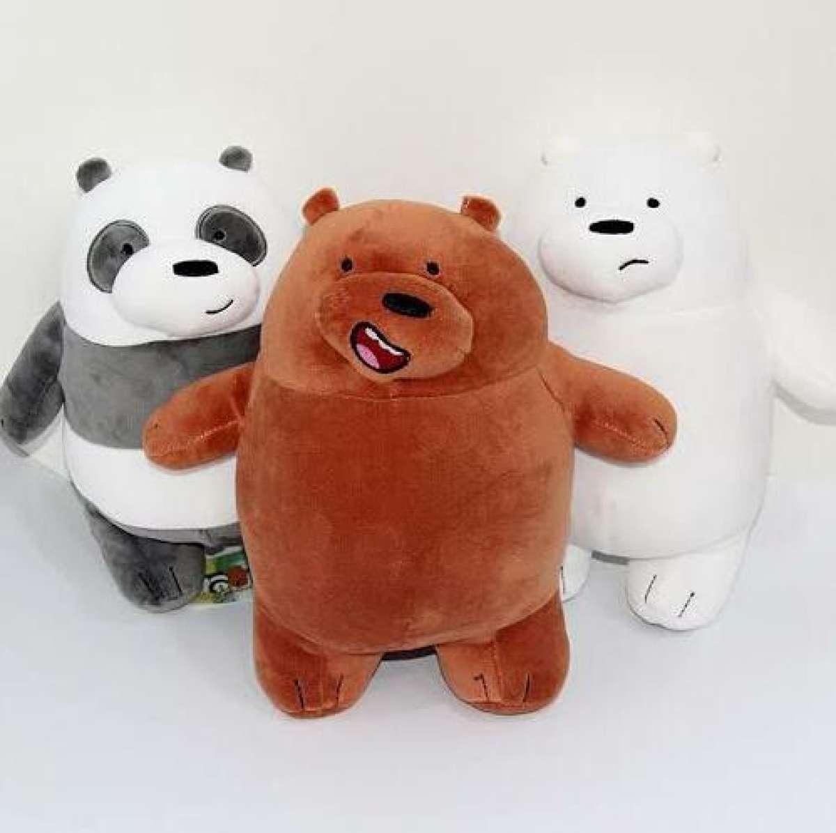 1 set We Bare Bears Medium Stuffed toy 