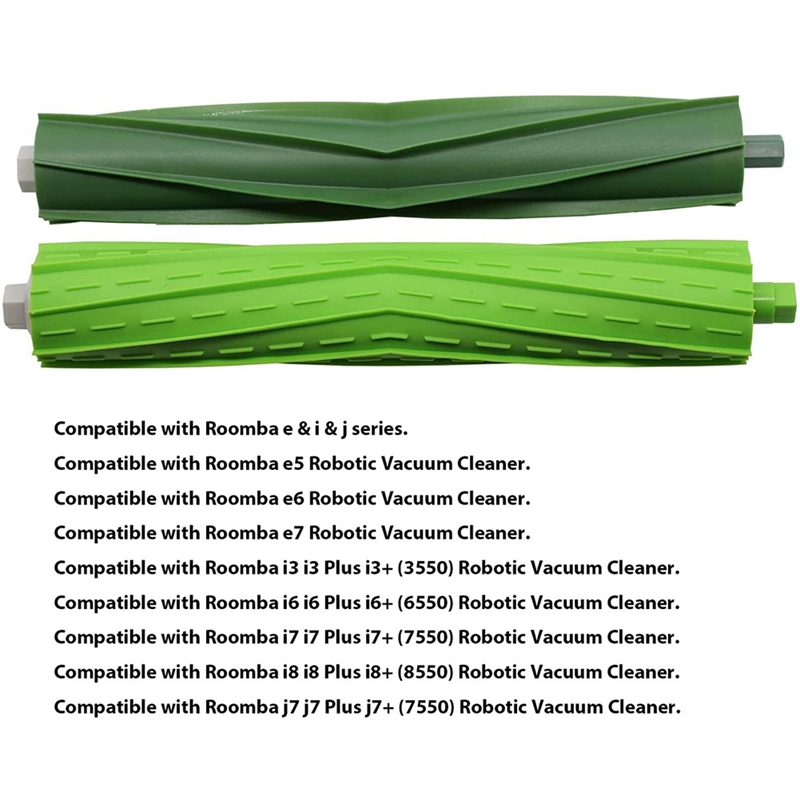1 Pair Main Brush Roller Brush for IRobot Roomba I7+ E5 E6 Robot Vacuum
